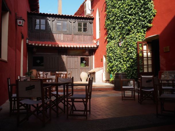 Patio interior del Restaurante Los Infantes de Simancas